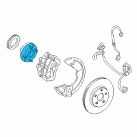 OEM Mercury Wheel Stud Diagram - 3F2Z-1107-AA