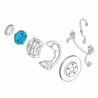 OEM 2005 Ford Freestar Front Hub Diagram - 3F2Z-1104-AA