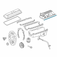 OEM Pontiac Firebird Manifold Gasket Diagram - 12524653