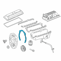 OEM 1997 Chevrolet Camaro Front Cover Gasket Diagram - 10128293