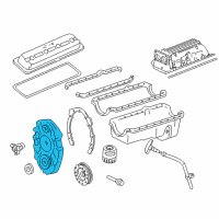 OEM 1995 Buick Roadmaster Cover Asm-Engine Front Diagram - 12552426