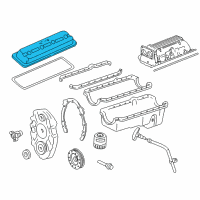 OEM 1996 Chevrolet Camaro Cover Asm-Valve Rocker Arm Diagram - 12555267