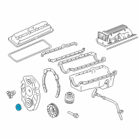 OEM Chevrolet P30 Timing Cover Front Seal Diagram - 10128316