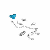 OEM Chevrolet Camaro Engine Exhaust Manifold-Lh Diagram - 12559507