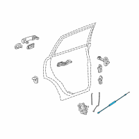 OEM 2009 Saturn Vue Door Latch Cable Diagram - 96800985