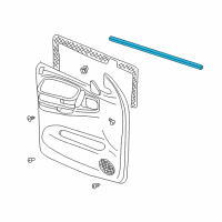 OEM Dodge Durango Seal-Door Diagram - 55256706AE