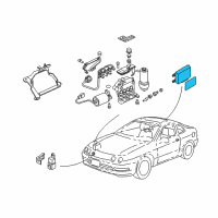 OEM 1995 Acura Integra ABS Unit Diagram - 39790-ST7-A02