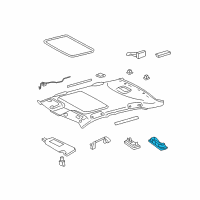 OEM 2009 Toyota Camry Reading Lamp Assembly Diagram - 81360-30050-E0