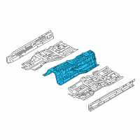 OEM 2014 Infiniti Q70 Floor Front, Center Diagram - G4310-1MAMA