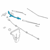 OEM 2009 BMW 750i Linkage For Wiper System Wit Diagram - 61-61-4-441-879