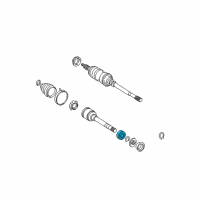 OEM 1991 Toyota Celica Inner Shaft Bearing Diagram - 90369-36001-77