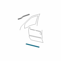 OEM 2005 Ford Excursion Body Side Molding Diagram - 5C3Z-2820878-AAE