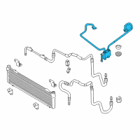 OEM Lincoln Cooler Line Diagram - 7T4Z-7R081-B