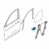 OEM 2018 BMW X2 Power Window Motor Front Left Diagram - 67-62-7-473-087