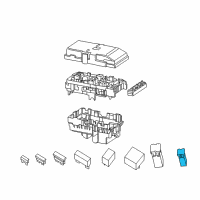 OEM 2021 Jeep Cherokee Fuse-M Case Diagram - 68144653AB