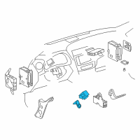 OEM Lexus IS250 Relay Assy, Stop Lamp Control Diagram - 895A0-53010