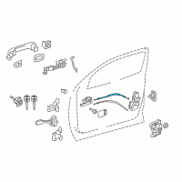 OEM Toyota Tundra Lock Cable Diagram - 69710-0C040