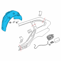 OEM 2013 BMW ActiveHybrid 3 Cover, Wheel Housing, Rear Left Diagram - 51-71-7-260-293