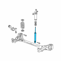 OEM Chevrolet Volt Shock Diagram - 23343374
