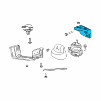 OEM Jeep Grand Cherokee Bracket-Engine Mount Diagram - 68275988AA