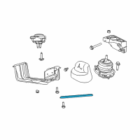 OEM 2021 Jeep Grand Cherokee Bracket-Transmission CROSSMEMBER Diagram - 4578782AB