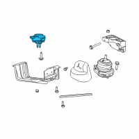 OEM Jeep Grand Cherokee Support-Transmission Mount Diagram - 68103111AC