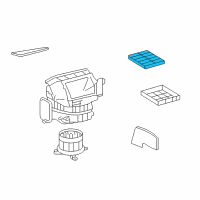 OEM Toyota Highlander Filter Diagram - 87139-50100