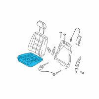 OEM Ford Five Hundred Seat Cushion Diagram - 5G1Z-5462900-AAA