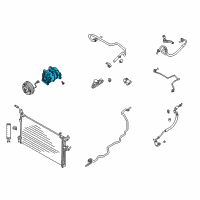 OEM 2003 Infiniti FX45 A/C Compressor Diagram - 92610AS51A