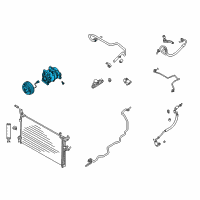 OEM 2004 Infiniti FX35 Compressor-Cooler Diagram - 92600-CL80A