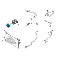 OEM 2008 Infiniti FX45 Clutch Assy-Compressor Diagram - 92660-CR900