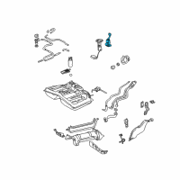 OEM 2005 Toyota RAV4 Fuel Gauge Sending Unit Diagram - 83320-42041