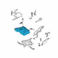 OEM 2003 Toyota RAV4 Fuel Tank Diagram - 77001-42130