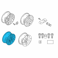 OEM 2013 BMW 535i GT Disc Wheel, Light Alloy, Bright-Turned Diagram - 36-11-6-854-557