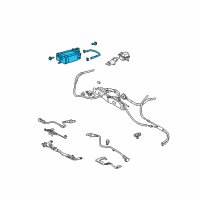 OEM 2005 Lexus RX330 Fuel Vapor Canister Diagram - 77740-0E010