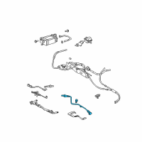 OEM Lexus RX330 Sensor, Oxygen Diagram - 89465-0E010