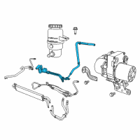 OEM 2014 Jeep Grand Cherokee Hose-Power Steering Return Diagram - 5154410AF