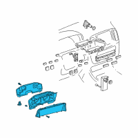 OEM 2007 Lexus LX470 Meter Assy, Combination Diagram - 83800-6D663