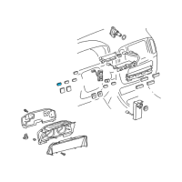 OEM 2007 Lexus LX470 Switch, Power Quarter Window Diagram - 84835-60040