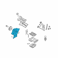 OEM Hyundai Cover-Timing Chain, Ff Diagram - 21351-3C123