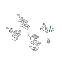 OEM 2010 Hyundai Veracruz Guide Assembly-Timing Chain Diagram - 24810-3C200