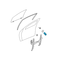 OEM Dodge Caliber Handle-Window Regulator Diagram - FW801DA