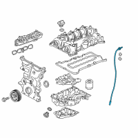 OEM Chevrolet Trax Dipstick Diagram - 12696720