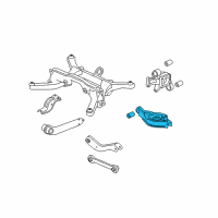 OEM 2006 Chevrolet Equinox Rear Lower Suspension Control Arm Assembly Diagram - 15228793