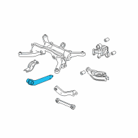 OEM 2009 Saturn Vue Rear Suspension Trailing Arm Diagram - 96842681