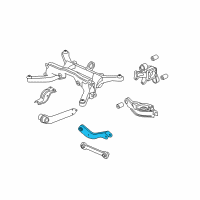 OEM 2006 Pontiac Torrent Rear Upper Suspension Control Arm Assembly Diagram - 22689676