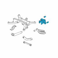 OEM 2006 Chevrolet Equinox Rear Suspension Knuckle Diagram - 89047806