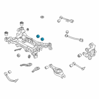 OEM 2015 Hyundai Genesis Bushing-Crossmember Mounting Diagram - 55495-3M000