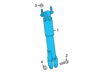 OEM 2022 GMC Sierra 2500 HD Shock Diagram - 84748188