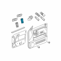 OEM 2010 Dodge Dakota Switch-Window And Door Lock Diagram - 4602783AA